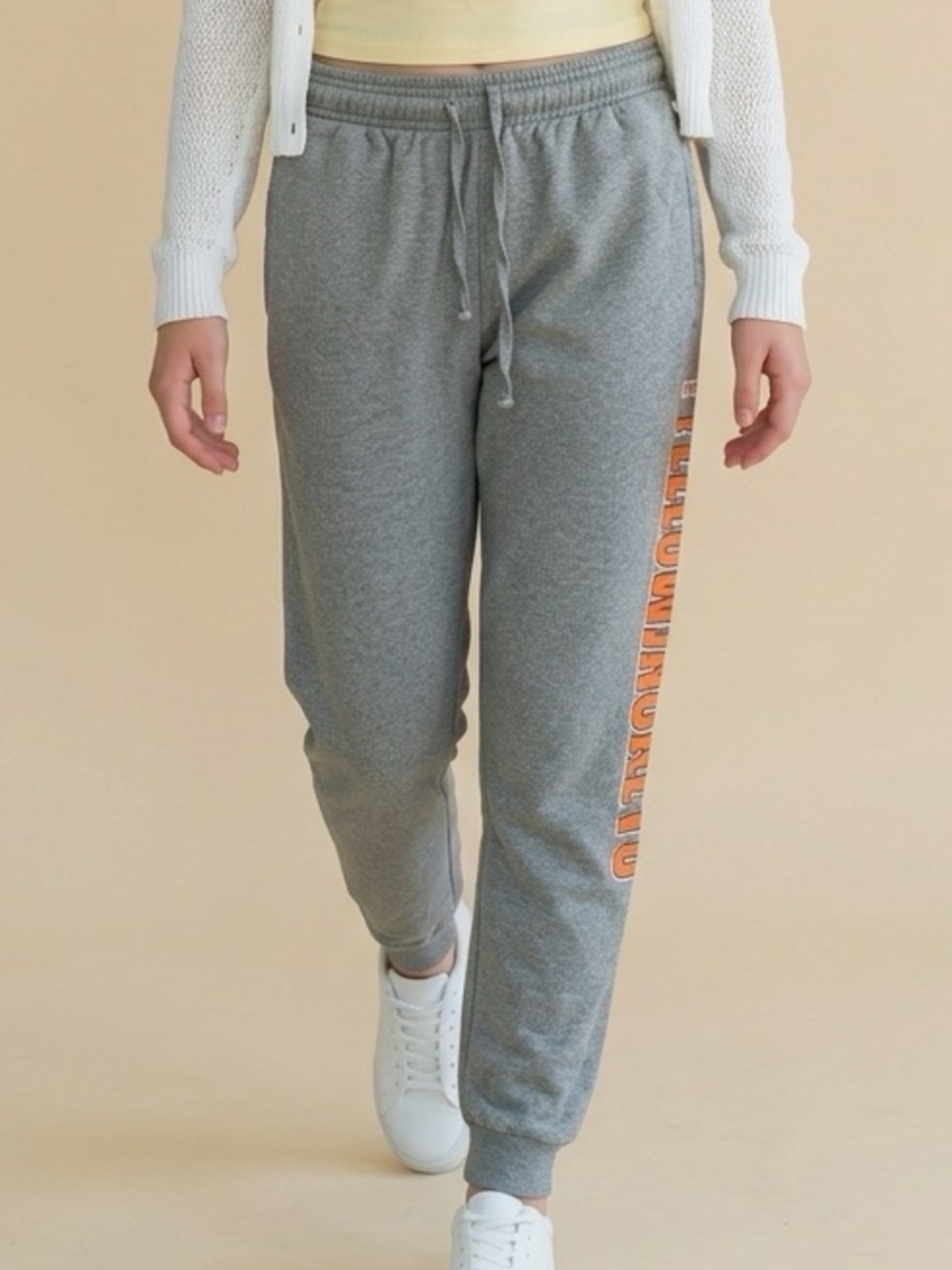 EUC Pel Athletic Unisex Gray Sweatpants Graphic “Rockwell Yellowjackets”- Size S